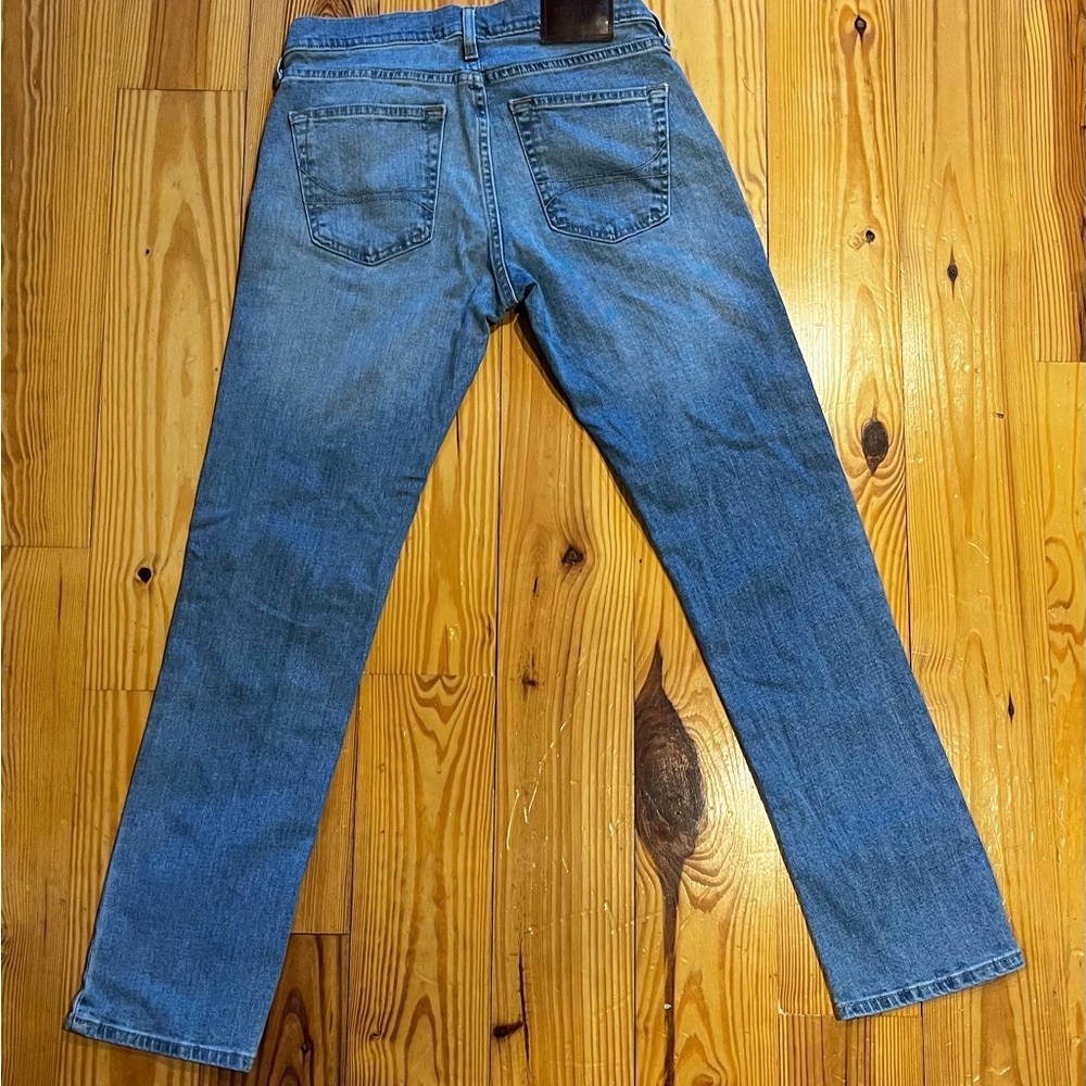 Blue Slim Straight Jeans with Medium Wash - Picture 3 of 3